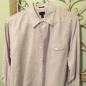 J. Crew Linen Light Purple Button Down - Large
